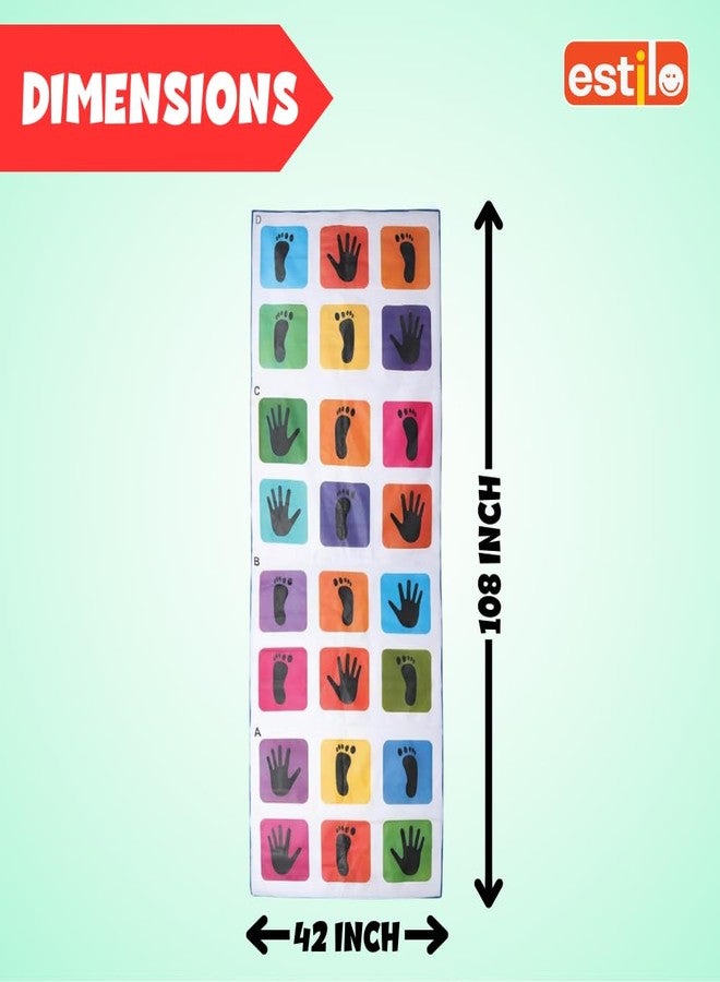 Estilo Hopscotch Game for Kids |Jumbo Kids Play Mat (3.5 Ft x 9 Ft) | Kith-Kith, Stapu, Langdi, Ekka Dukka, Paandi, Kunte Bille | Unique Balancing Floor Game | for 2+ Years -(40" x 108") - Image 2